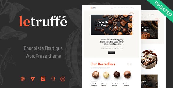 Le Truffe | Chocolate Sweets & Candy Store WordPress Theme v.1.1.1 Download