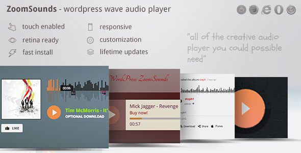 ZoomSounds – WordPress Wave Audio Player with Playlist v.6.43 Download