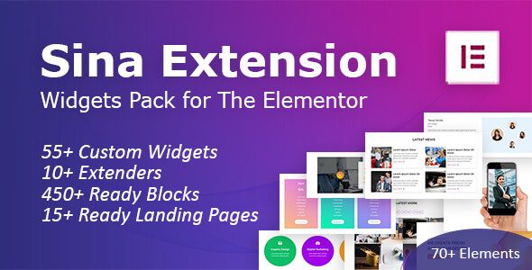 SEFE – Sina Extension for Elementor v1.9.0 Download