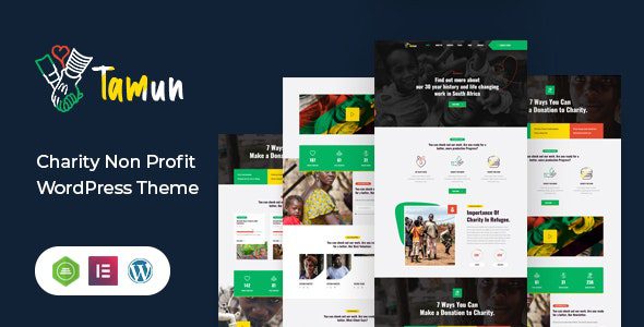 Tamun – Fundraising WordPress Theme v1.1 Download
