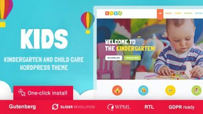 Kids – Day Care & Kindergarten WordPress Theme for Children & v1.1.8 Download