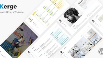 v.3.1.3 – Kerge – Resume CV vCard WordPress Theme Download