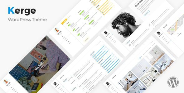 v.3.1.3 – Kerge – Resume CV vCard WordPress Theme Download