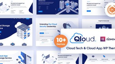 Qloud v.2.5 Cloud Computing, Apps & Server WordPress Theme Download