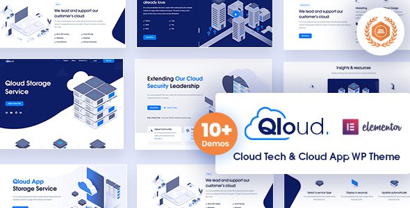 Qloud v.2.5 Cloud Computing, Apps & Server WordPress Theme Download