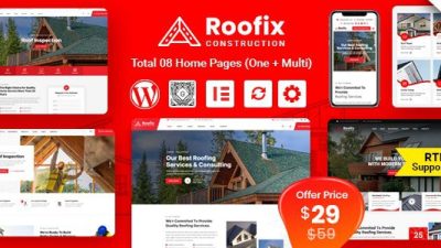 Roofix – Roofing Services WordPress Theme v1.4.5 Download