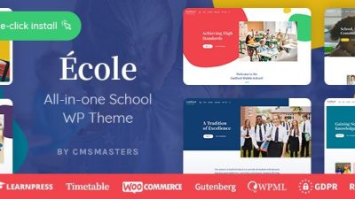 Ecole – Education & School WordPress Theme v.1.0.3 Download