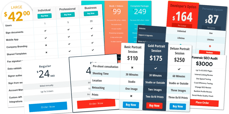 Easy Pricing Tables Premium Agency By Fatcatapps v.3.0.3 Download