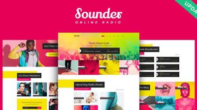 Sounder | Online Radio WordPress Theme v.1.3.0 Download