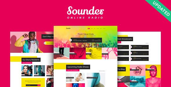 Sounder | Online Radio WordPress Theme v.1.3.0 Download