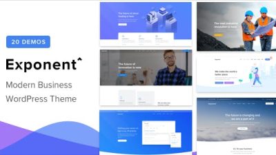Exponent – Modern Multi – Purpose Business WordPress theme v1.2.9.2 Download
