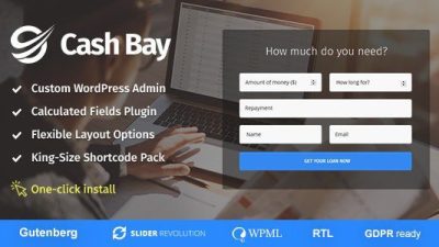 Cash Bay Loan & Credit Money WP Theme v.1.0.9 Download