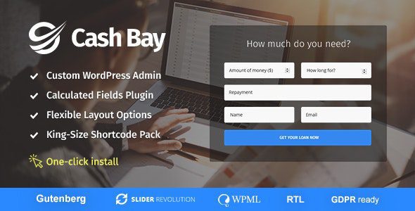Cash Bay Loan & Credit Money WP Theme v.1.0.9 Download