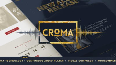 Croma – Responsive Music WordPress Theme with Ajax and Continuous Playback v3.5.9 Download