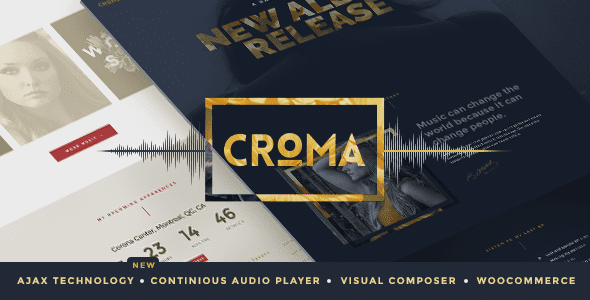Croma – Responsive Music WordPress Theme with Ajax and Continuous Playback v3.5.9 Download