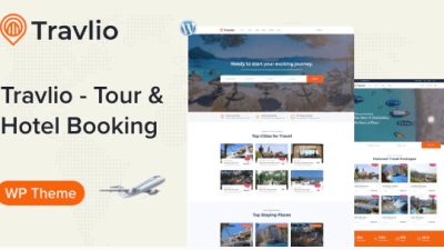 Travlio – Travel Booking WordPress Theme v1.0 Download