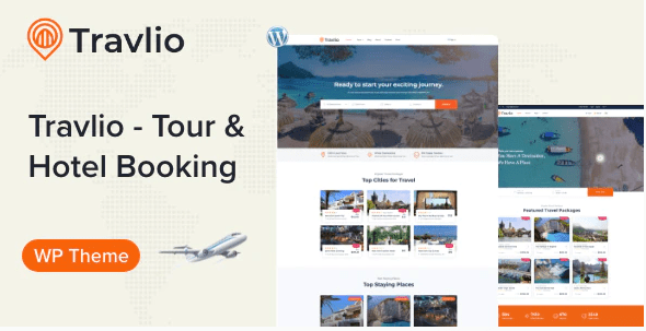 Travlio – Travel Booking WordPress Theme v1.0 Download