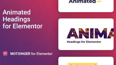 Motionger v.2.0.1 – Animated Heading for Elementor Download