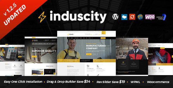 Induscity – Factory and Manufacturing WordPress Theme v.1.2.6 Download