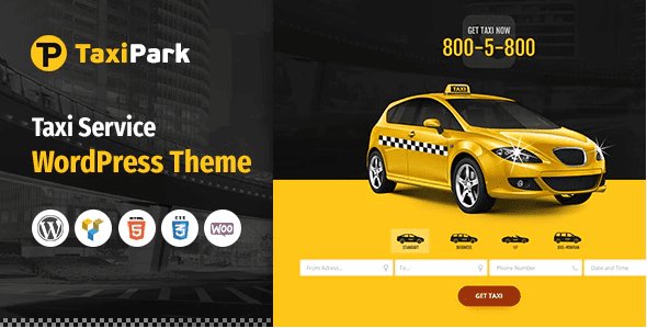 TaxiPark – Taxi Cab Service Company WordPress Theme v.1.5.9 Download