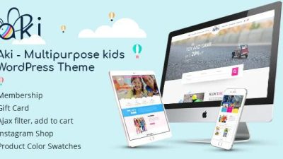 Aki – Multipurpose Kids WordPress Theme v1.3.3 Download