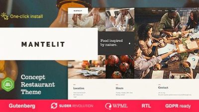 Mantelit – Restaurant WordPress Theme v.1.0.6 Download
