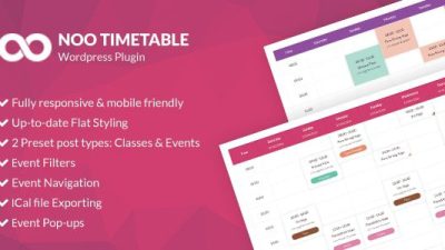 Noo Timetable – Responsive Calendar & Auto Sync WordPress Plugin v.2.1.4 Download
