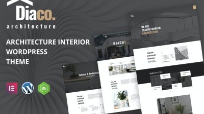 Diaco – Architecture & Interior Design Elementor WordPress Theme v1.5 Download