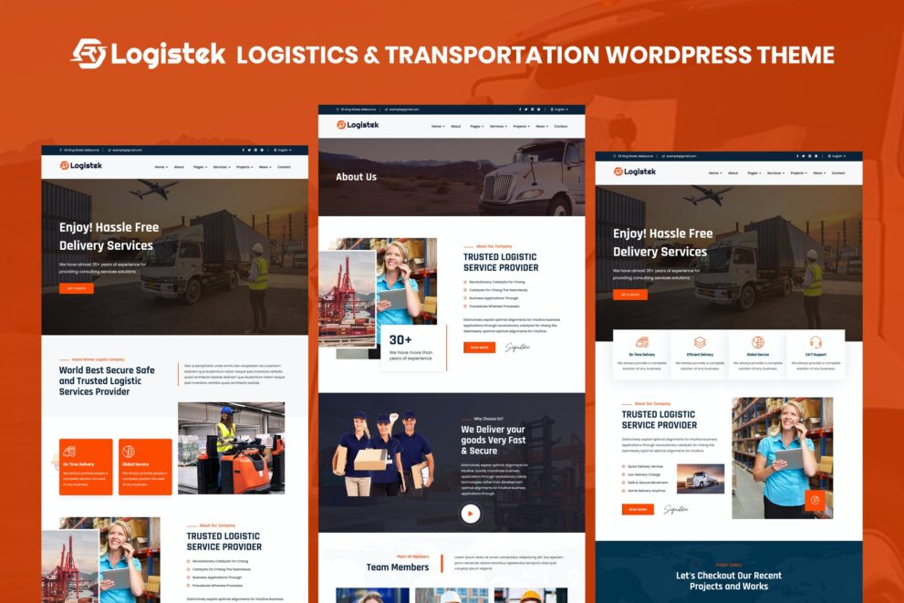 Logistek – Logistics & Transportation WordPress v1.0 Download