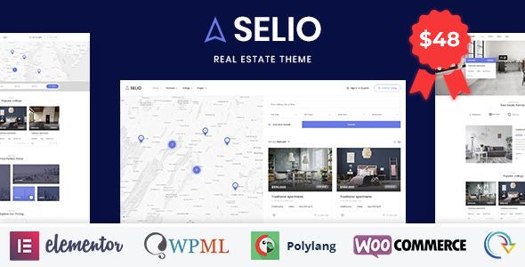 Selio – Real Estate Directory WordPress Theme v1.4 Download