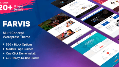 Farvis – Multipurpose WordPress Theme v1.3.4 Download