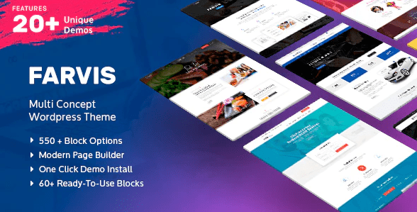 Farvis – Multipurpose WordPress Theme v1.3.4 Download