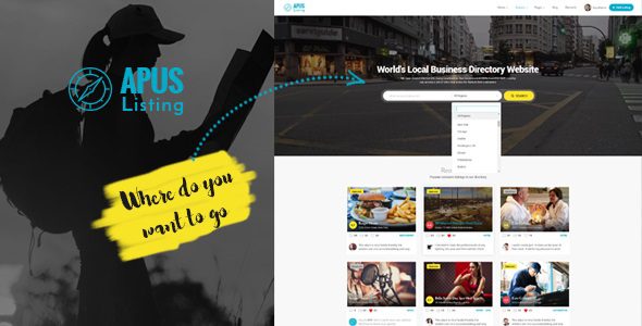 ApusListing – Directory Listing WordPress Theme v.1.2.40 Download