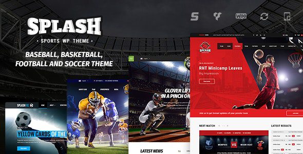Splash v4.3.2 – Sport Club WordPress Theme Download