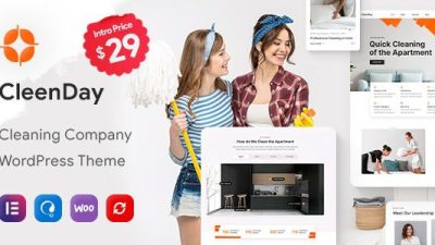 CleenDay – Cleaning Company WordPress Theme v1.0.1 Download