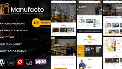 Manufacto – Factory WordPress Theme v2.4 Download