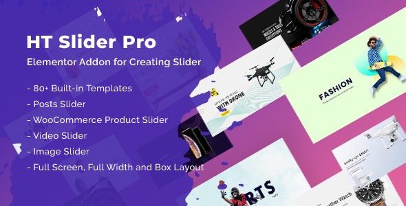 HT Slider Pro For Elementor v.1.0.8 Download