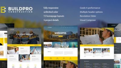 BuildPro – Business, Building & Construction WordPress Theme v.1.1.2 Download