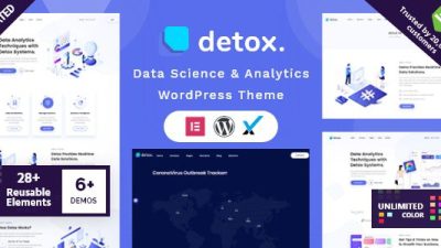 Detox – Data Science & Analytics WordPress Theme v1.7 Download
