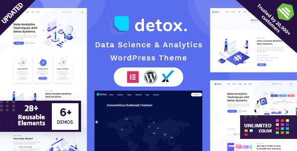 Detox – Data Science & Analytics WordPress Theme v1.7 Download
