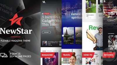 NewStar v1.3.0 – News WordPress Theme Download
