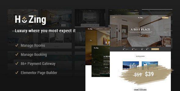 Hozing – Hotel Booking WordPress Theme v.1.1.1 Download