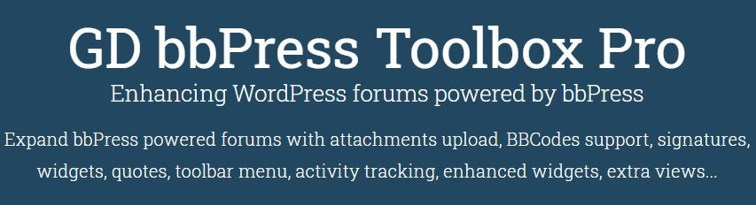 GD bbPress Toolbox Pro v.6.4.4 Download