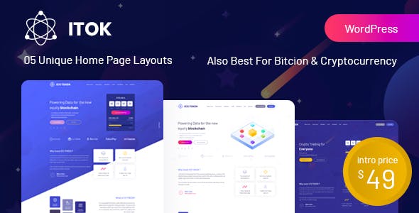 ITok – ICO and Cryptocurrency WordPress Theme v.1.1.20 Download