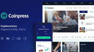 Coinpress ICO Cryptocurrency Magazine & Blog WordPress Theme v1.0.3 Download