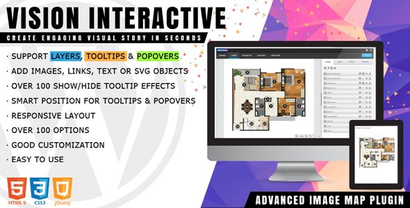 Vision Interactive v.1.4.4 – Image Map Builder for WordPress