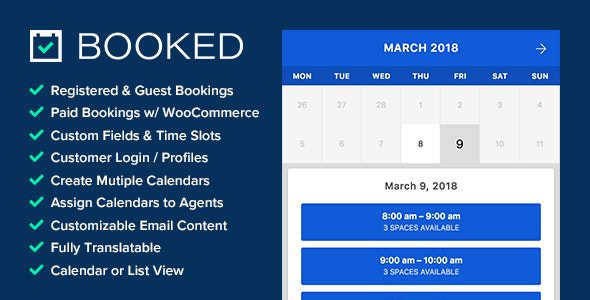 Booked – Appointment Booking for WordPress v.2.3.5 Download