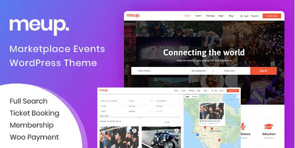 Meup – Marketplace Events WordPress Theme v1.2.6 Download