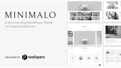 Minimalo v1.0.7 – A Minimal Blog WordPress Theme for Creative Websites Download