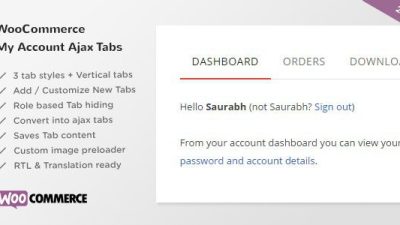 SS WooCommerce Myaccount Ajax Tabs v.2.3.0
